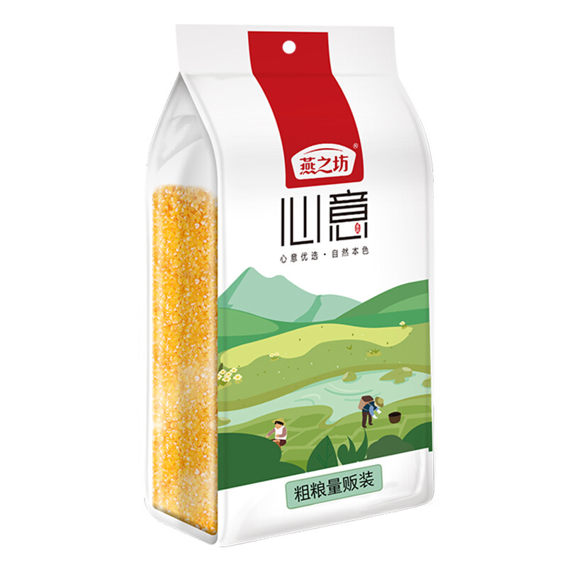 燕之坊 小玉米渣1kg（玉米碴五谷杂粮玉米碜煮粥大米伴侣）