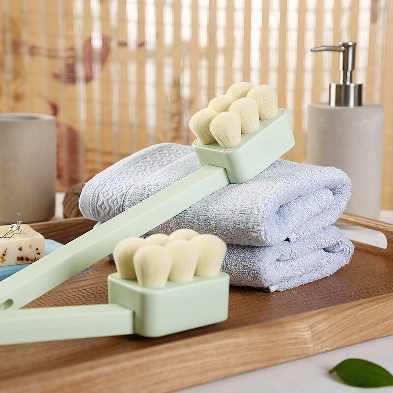 Jingzao soft hair bath brush long handle bath brush superfine soft hair cleaning massage brush