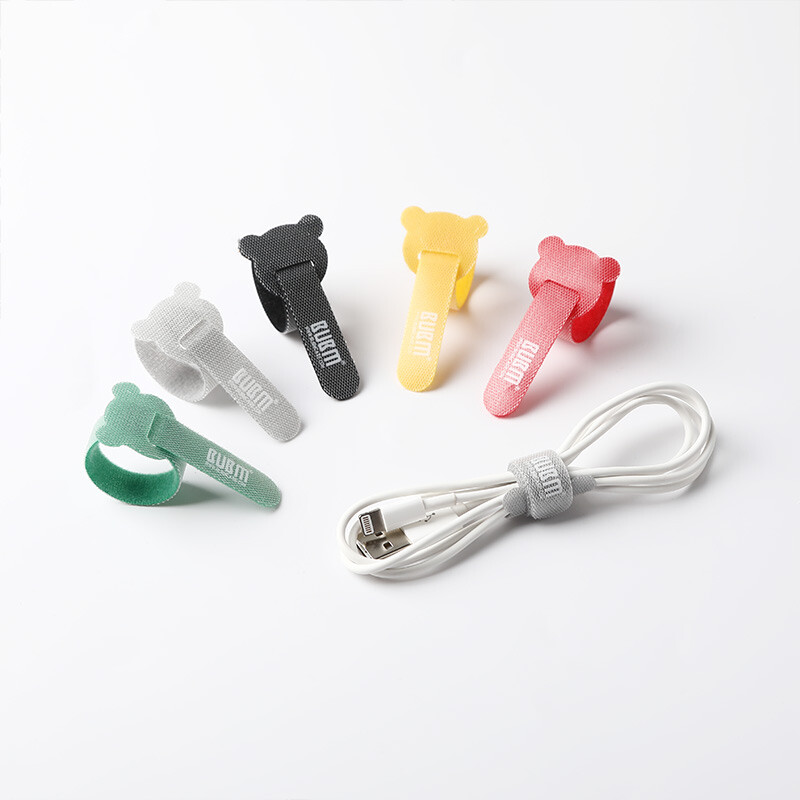 Bubm wire storage buckle Velcro computer fixed finishing charging winding bundle binding cable tie data cable manager slxd-ajd color mixing