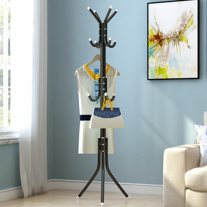 Jiebishi clothes hat rack landing bedroom hanger clothes rack 175 * 45cm black
