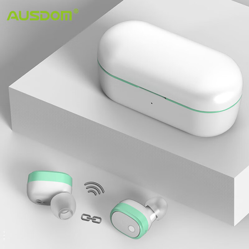 Ausdom tw01s wireless Bluetooth headset true wireless in ear Bluetooth headset sports running music headset microphone headset mobile phone universal