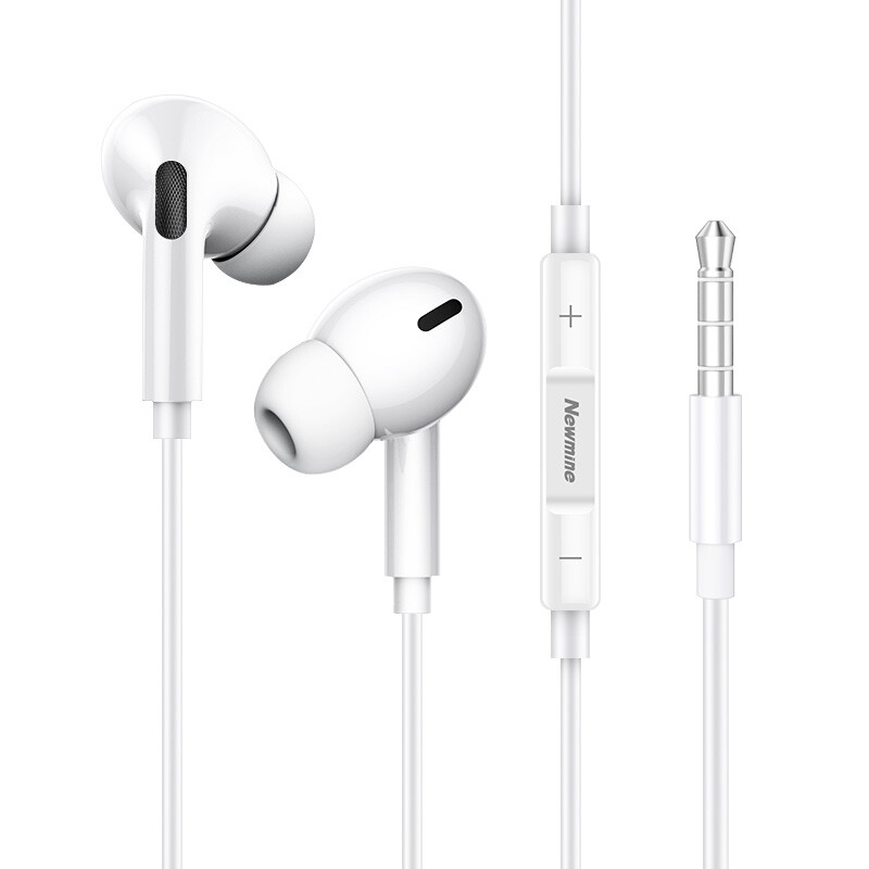 Newmine xl03 mobile phone headset wired in ear game chicken for Apple Huawei 3.5 iPad tablet noise reduction general millet music headset