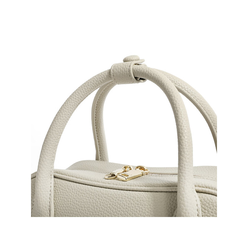 百丽波士顿包女2023夏季新款大容量单肩质感斜挎手提包X6652BX3 浅灰 F