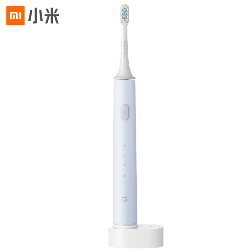 Three tooth cleaning modes of Mijia Xiaomi electric toothbrush American DuPont soft bristle brush head app intelligent tooth protection wireless charging t500 blue