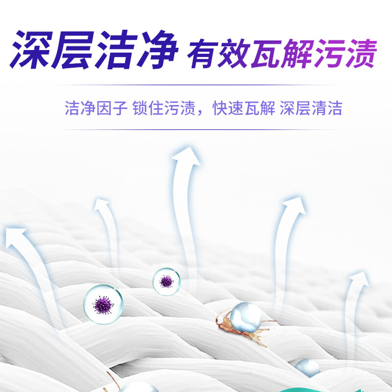 立白天然亮白洗衣液 护色护衣洁净 薰衣草馨香 整箱出售 2kg*6瓶