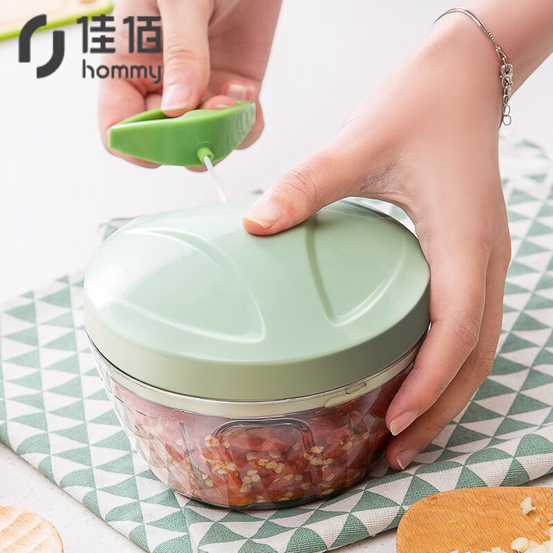 Jiabai multifunctional cooking device garlic mash artifact manual meat grinder masher garlic masher minced garlic ginger large garlic pull garlic cutter hand pull artifact small dp52700-jb