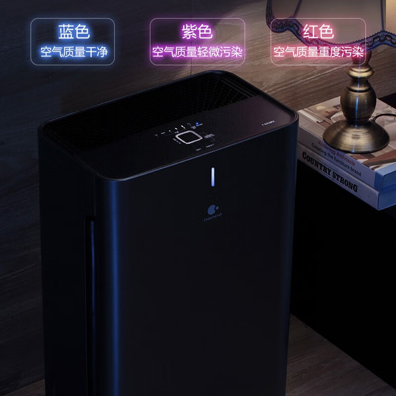 松下（Panasonic） 空气净化器除甲醛 抗击细菌 除颗粒物 家用大面积除烟除尘除过敏源除花粉 净化沙尘雾霾 升级款nanoe F-63C8PX APP智控