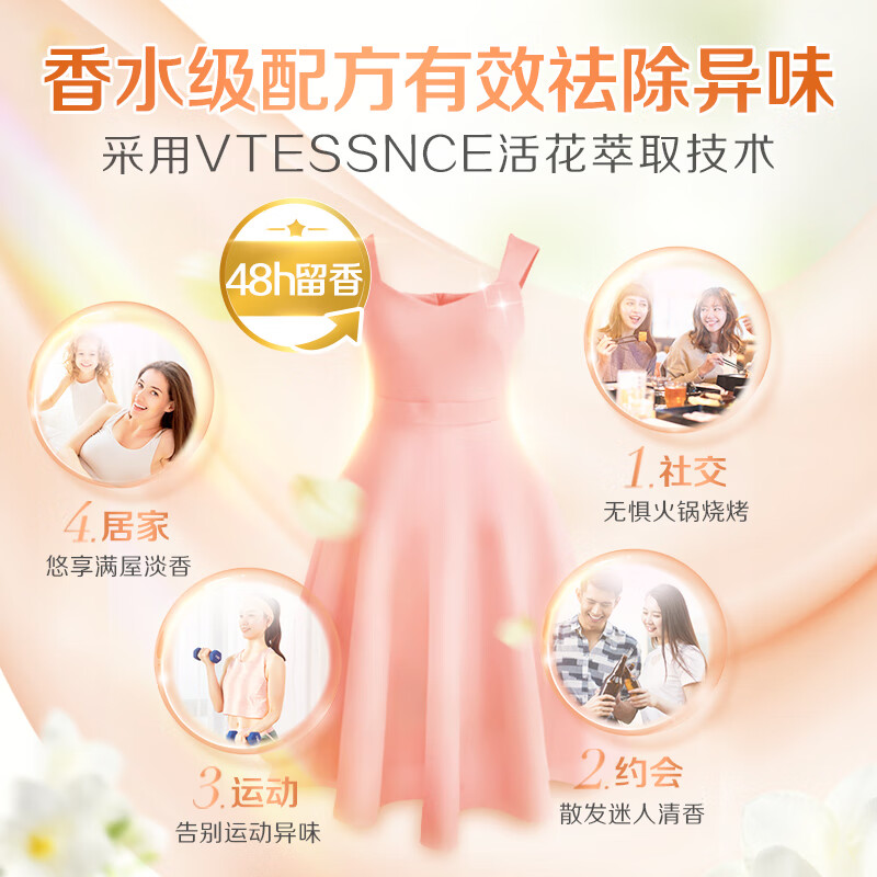 立白洗衣凝珠 小苍兰香氛 持久留香 浓缩洗衣液 洗衣球 34颗