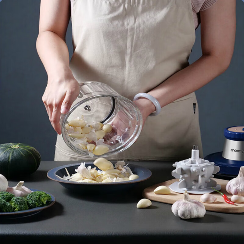 morosphy richerods绞肉机 家用绞馅机 碎肉机 电动多功能辅食料理机打蒜搅拌 不锈钢 第三代 MF-2148