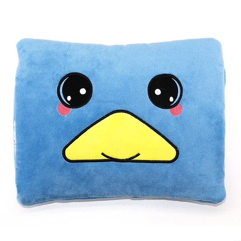 Antarctica double plug removable hot water bag charging explosion-proof warm water bag has been filled with water warm hand treasure blue smiling bird