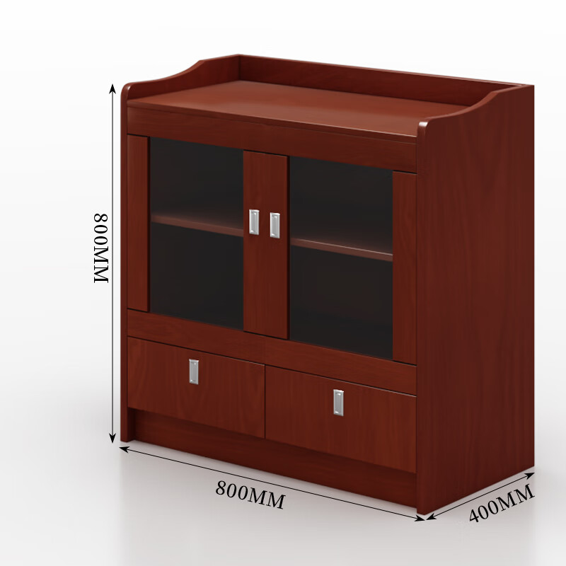 臻远ZY-CSG-2 简约茶水柜木质贴皮油漆矮柜餐边柜收纳柜0.8米