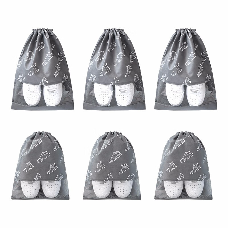 Banana trip shoe bag portable travel shoe storage bag drawstring bundle pocket travel finishing storage bag (6 packs)