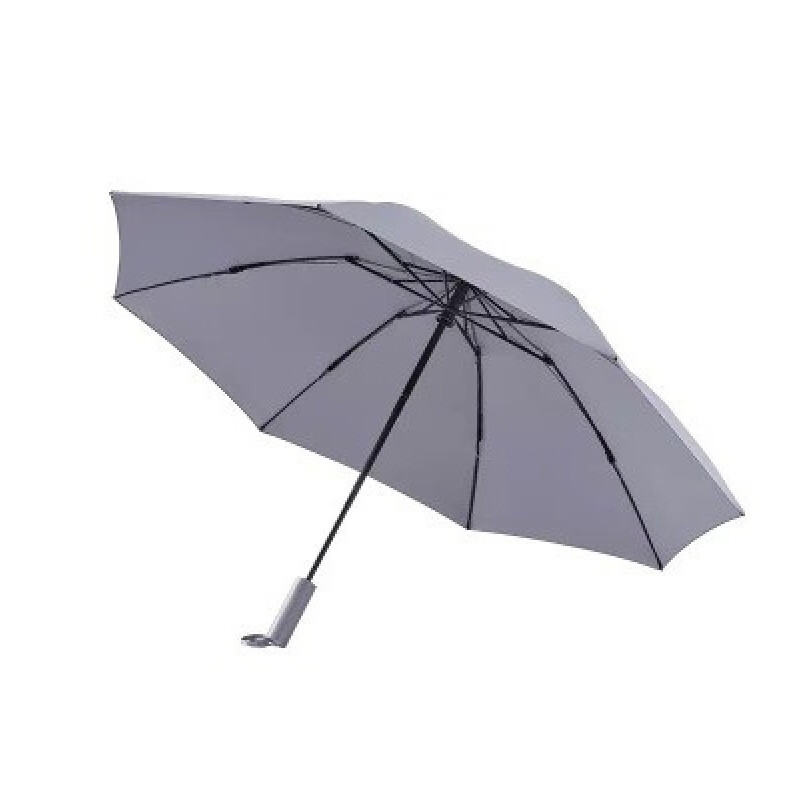 Xiaomi ecological enterprise 90 points reverse automatic folding umbrella LED light lighting umbrella sun sunscreen sunshade umbrella Mi family men's and women's general business double large sunny umbrella 59cm * 8 bone gray