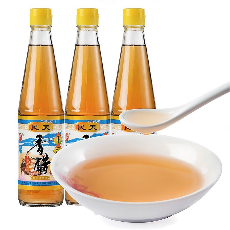 民天 福州香醋民天甲级香醋食用香醋纯粮酿造米醋调味品2瓶 l *2瓶