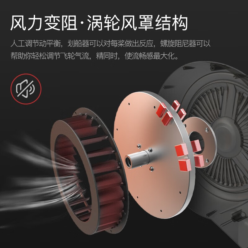 捷瑞特JOROTO美国品牌风阻划船机可折叠轻商用风磁双阻划船器MR60 家用商用均可