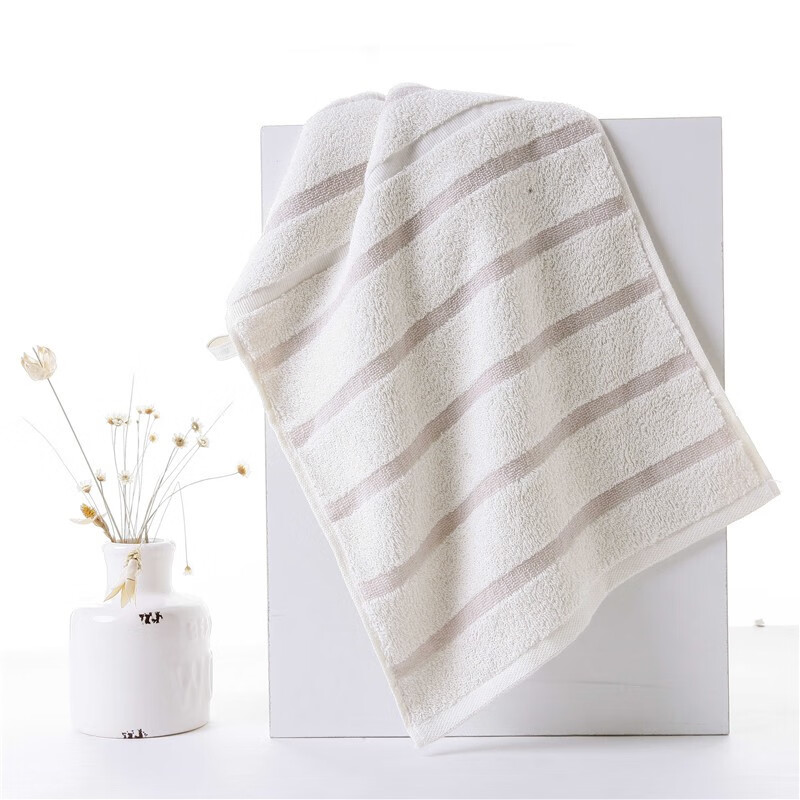 金号 HY1698扶桑寄语毛巾系列 60*30cm 棕色+灰色双条毛巾彩盒装