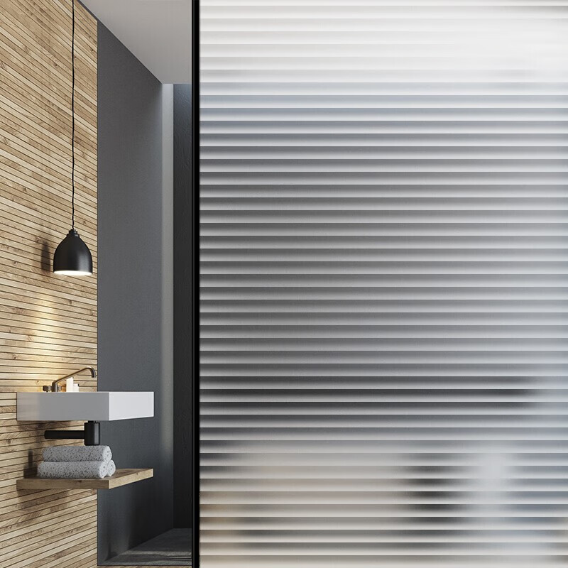 Ink bucket fish self-adhesive glass film 90 * 200cm imitation shutter 1385 office glass window sticker bathroom window film anti light window decal transparent and opaque