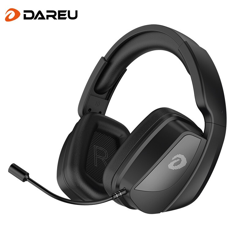 Dareu A700 2.4G wireless headset game headset wireless noise reduction headset computer headset detachable microphone black