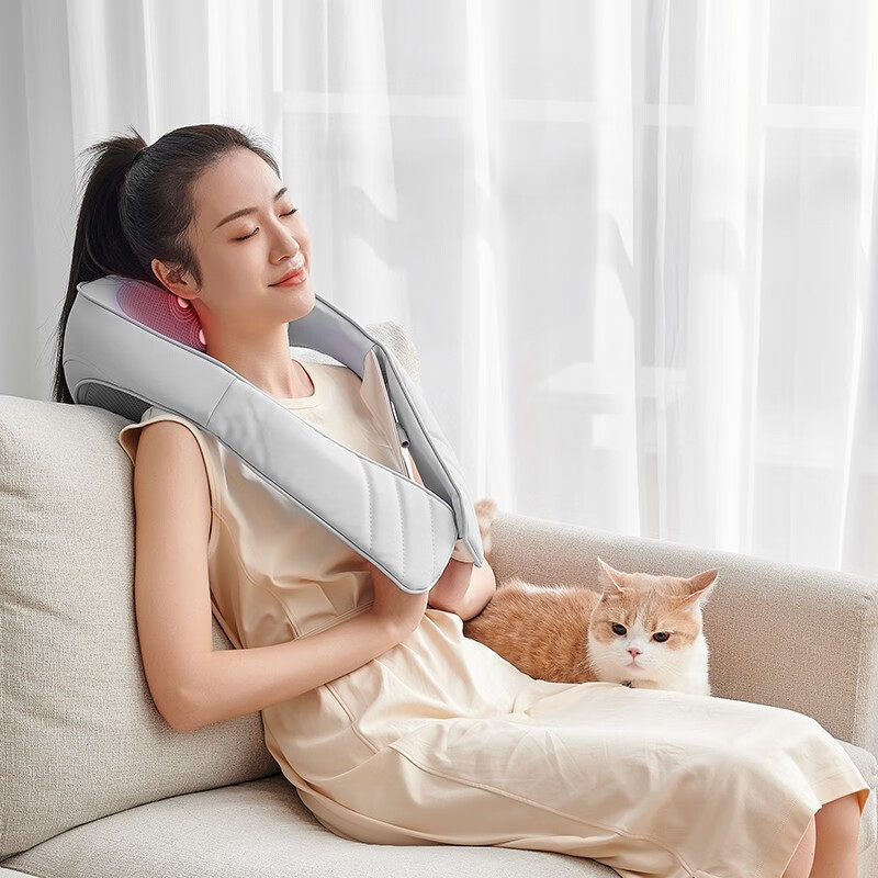 Netease Yan xuanzhi made real four hand kneading hammer cervical Massager Massage shawl shoulder neck massager neck shoulder waist [holiday gift]