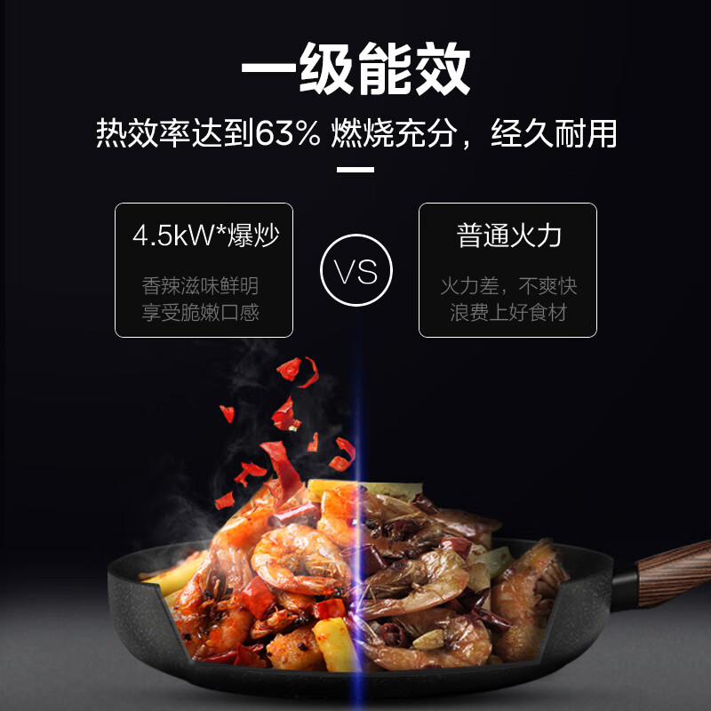 美的（Midea）燃气灶 天然气 4.5KW大火力 台嵌两用 一级能效灶具JZT-QW08*