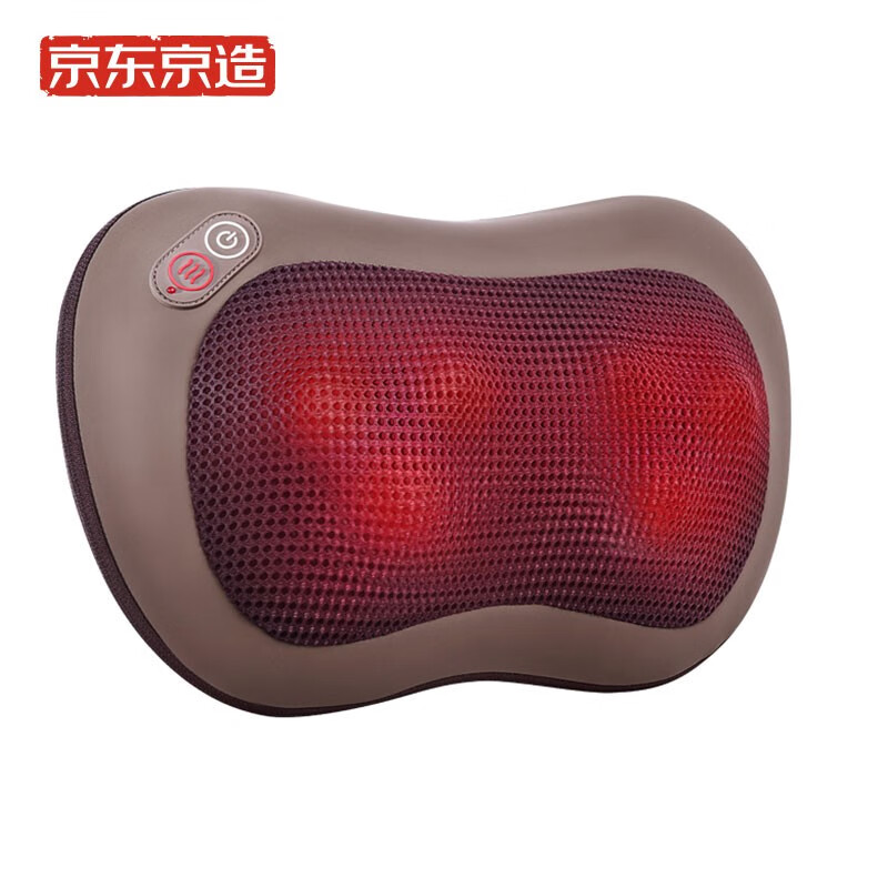 [holiday gift] Jingdong jingzao wireless cervical massage pillow waist massager shoulder neck massager kneading hot compress massage pillow is preferred