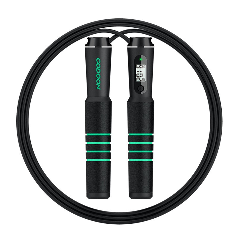 Codeon intelligent Bluetooth rope skipping professional Counting Rope Skipping fitness weight loss fat reduction codeon app is connected to black uniform code