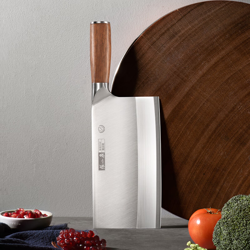 张小泉 铭匠系列复合钢刀具菜刀家用切片刀厨房斩切刀1#厨师刀D50861100