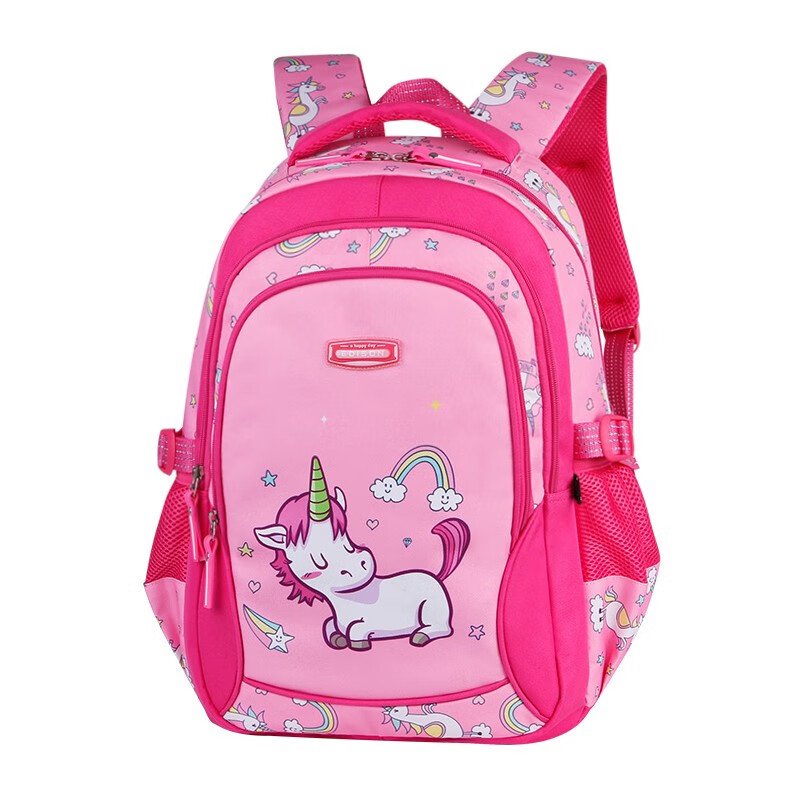 Edison schoolbag for primary school students girls Grade 3-6 children light load reducing backpack cute cartoon large capacity backpack 991-7 Unicorn large