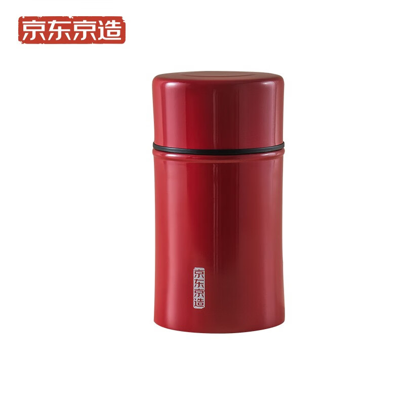 Jingdong jingzao rainbow stewing beaker stainless steel vacuum stewing pot 400ml lucky red