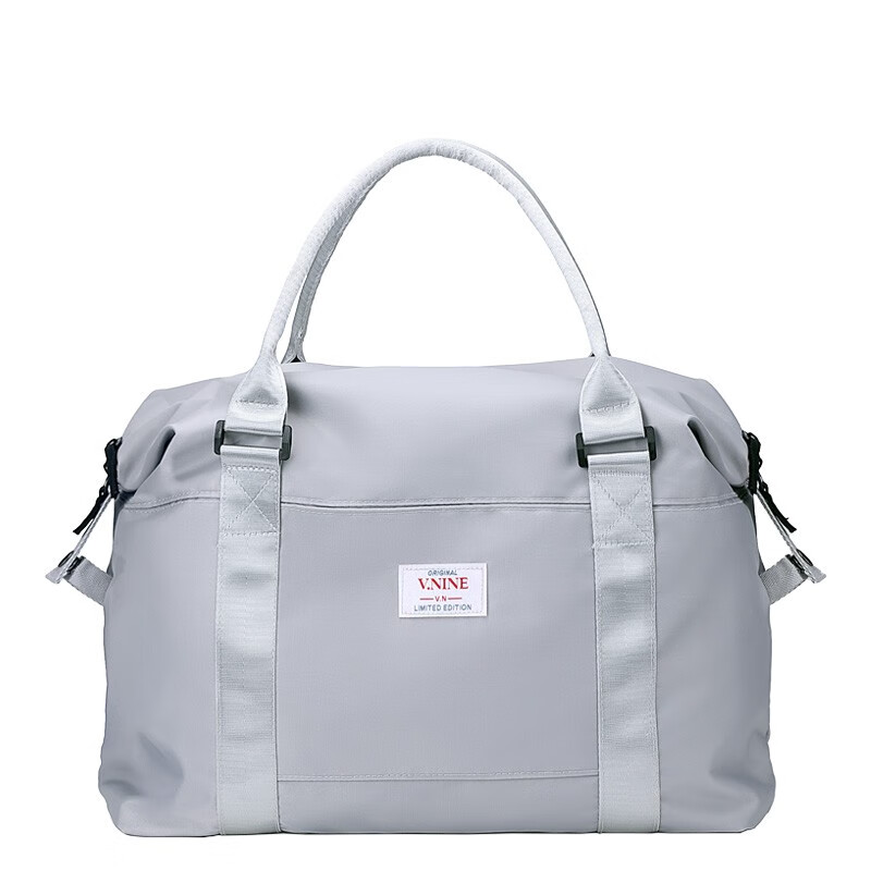 The ninth city v. nine travel bag men's and women's short trip business trip large capacity luggage bag sports fitness bag vd9bv63837j gray