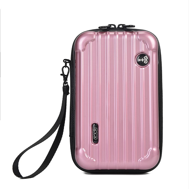 恒源祥（HYX）彩妆收纳盒电池零钱小件收纳盒 HYX0252玫红色