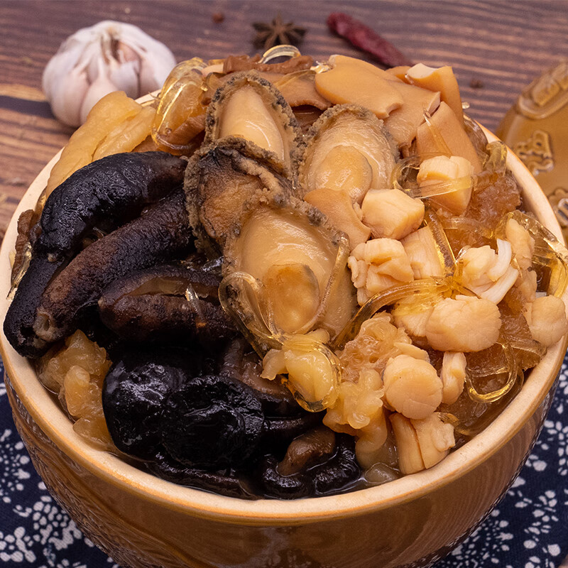 聚春园官方经典传统佛跳墙盒装海参鲍鱼花胶加热即食盆菜正宗佛跳墙礼盒 瑞鼎佛跳墙1.3kg盒装