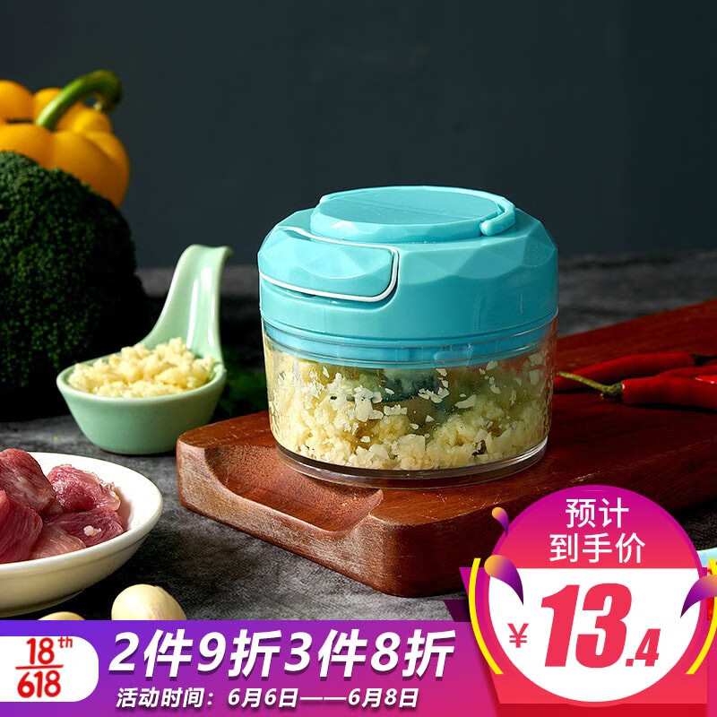 Jiekainuo garlic mixer meat grinder baby auxiliary food cooking machine garlic pulling device mashing device household kitchen garlic chopper multifunctional vegetable chopper