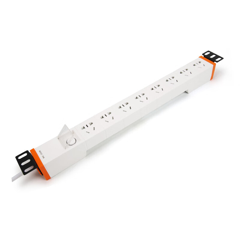 Legon PDU cabinet socket row patch panel wiring board 8-Position new national standard general control cabinet with switch machine trailing board, with a total length of 2m xd-cl08