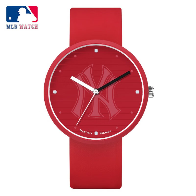 MLB trend watch men's and women's jelly couple watch candy wind student waterproof quartz watch mlb-ny010-5