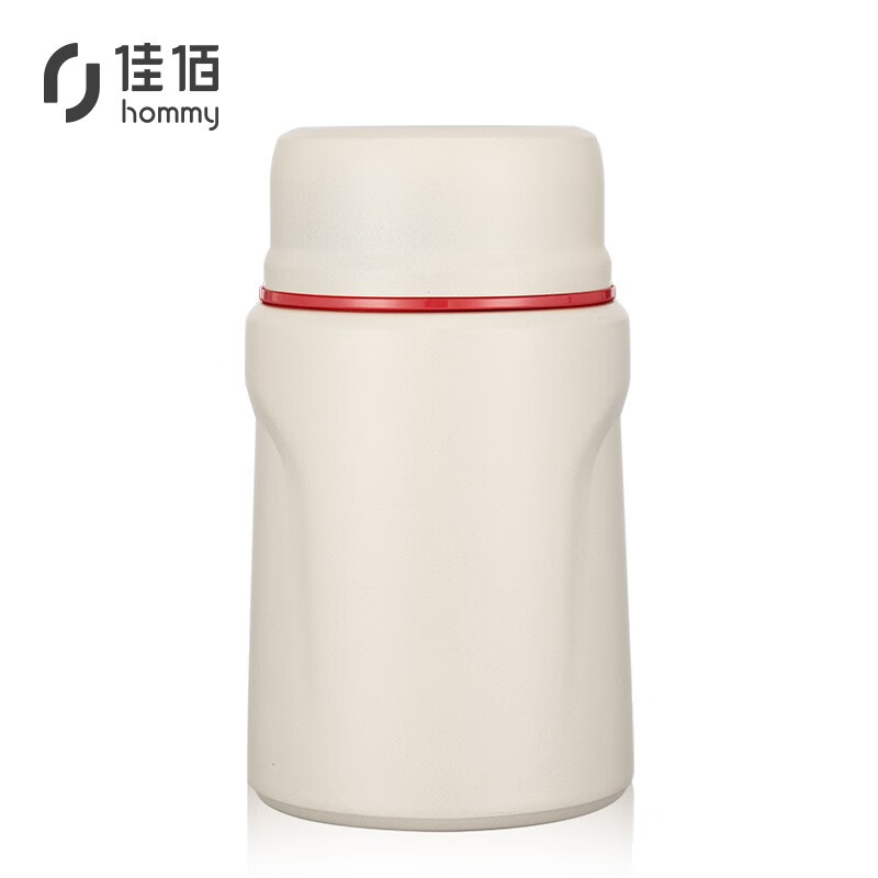 Jiabai stainless steel heat preservation stewing beaker heat preservation cup pot vacuum smoldering pot lunch box Bento with lunch box soup pot rice bucket 550ml white