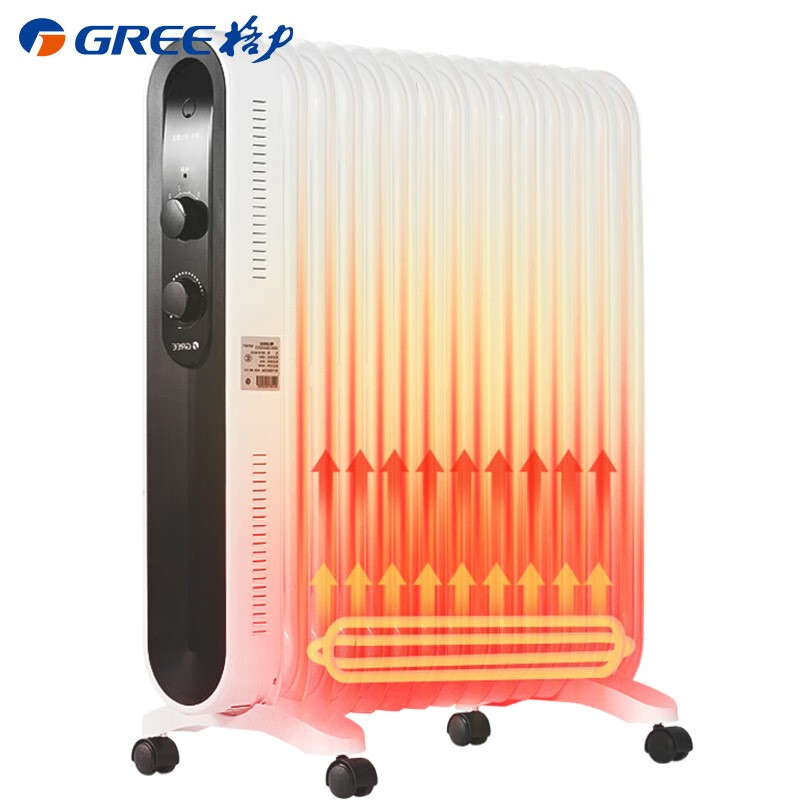 Gree Jingpin household appliance heater / electric heater / electric radiator 15 pieces of household mute large area heating electric heating oil Ting ndy18-x6122