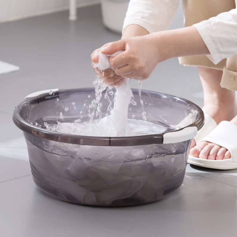 Camellia washbasin plastic basin washing basin large water basin 38cm warm ash 03431k*