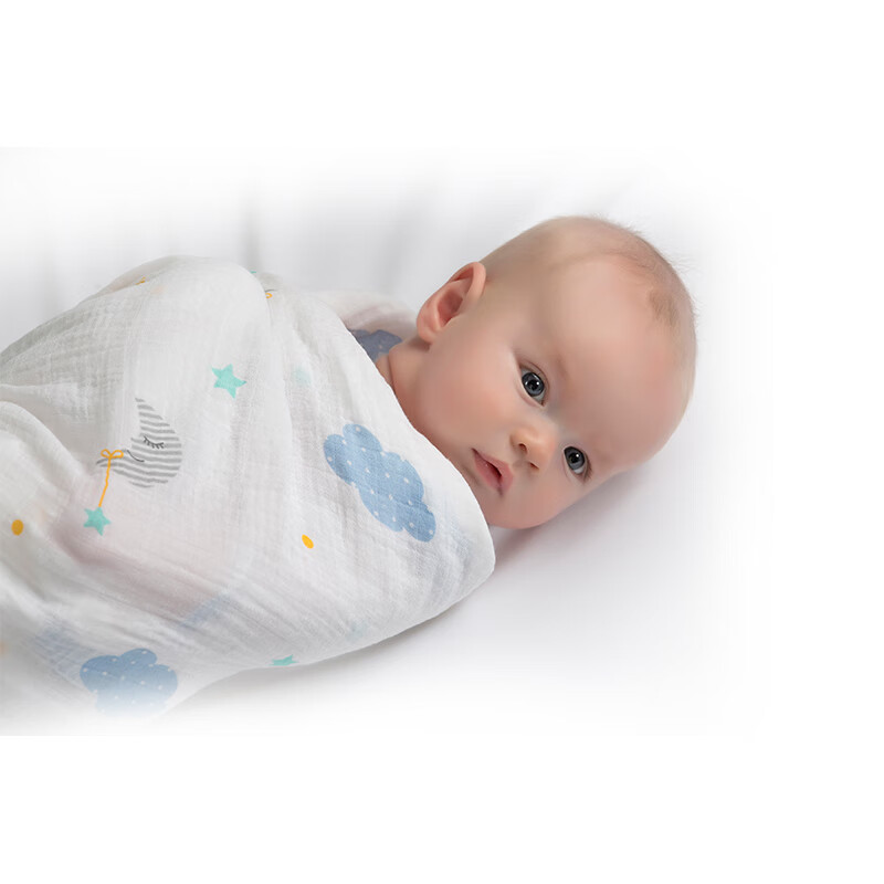 Lulujo baby Canadian newborn muslin cotton bandage baby holding quilt thin anti jump swaddling blanket holding lj035 dream