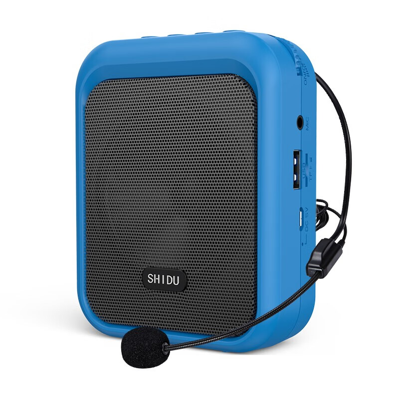 Shidu sd-s40 UHF wireless loudspeaker little bee loudspeaker teacher teaching guide promotion special Bluetooth sound compact portable sky blue