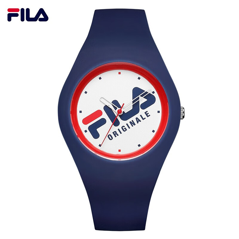 FILA watch men's and women's white dial sports silicone strap couple fashion trend women's Quartz leisure student watch fll38-6033-002