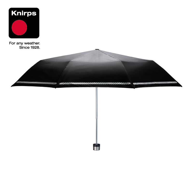 Germany knirps sunshade umbrella women's sunscreen umbrella men's sunscreen umbrella sun umbrella super ultraviolet protection super sunscreen three fold folding umbrella manual opening and closing black glue small black umbrella gift reflective black