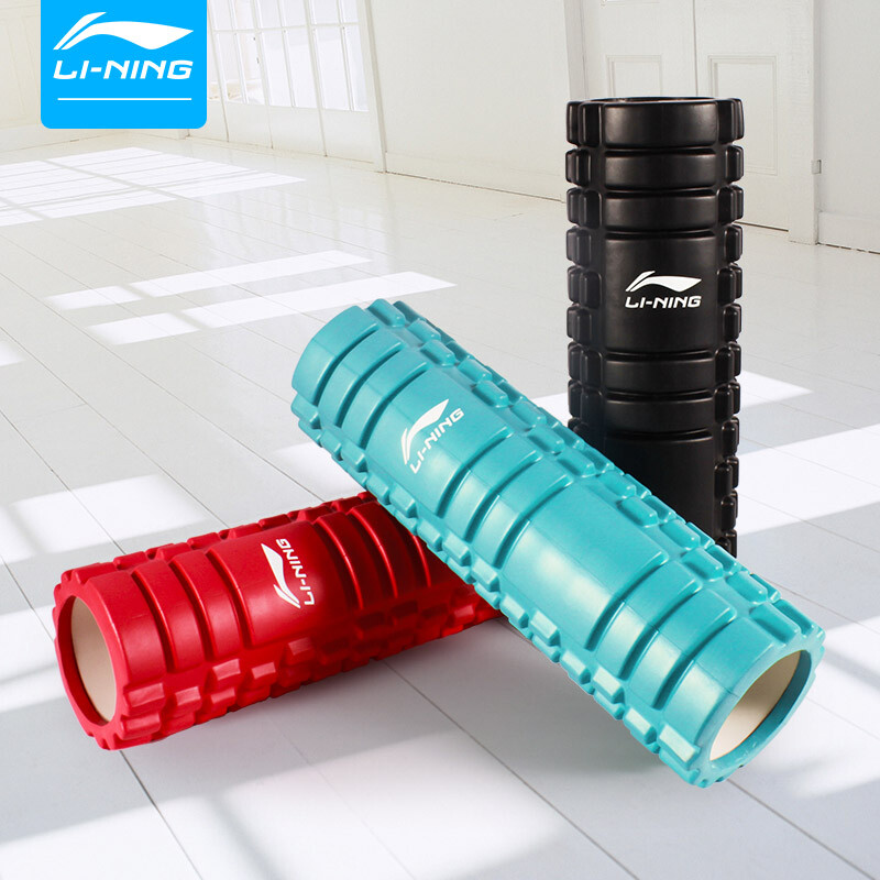 Lining (LI-NING) LBDM726 foam shaft meat relax male fitness, fascia, mace massage roller, female thin leg tube roller, yoga column red