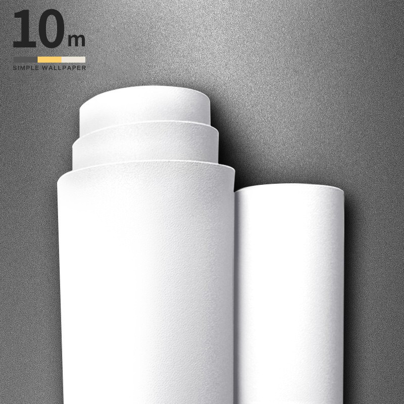 Yieryi wallpaper self-adhesive wall sticker macron STICKER WALL STICKER waterproof and moisture-proof living room bedroom old furniture wardrobe renovation sticker 0.45 * 10m pure white