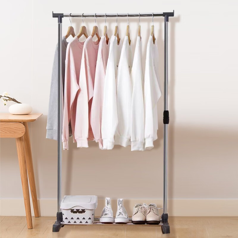 Houya haoya clothes rack landing single pole clothes rack bedroom clothes rack balcony clothes rack clothes pole hanging clothes single pole model