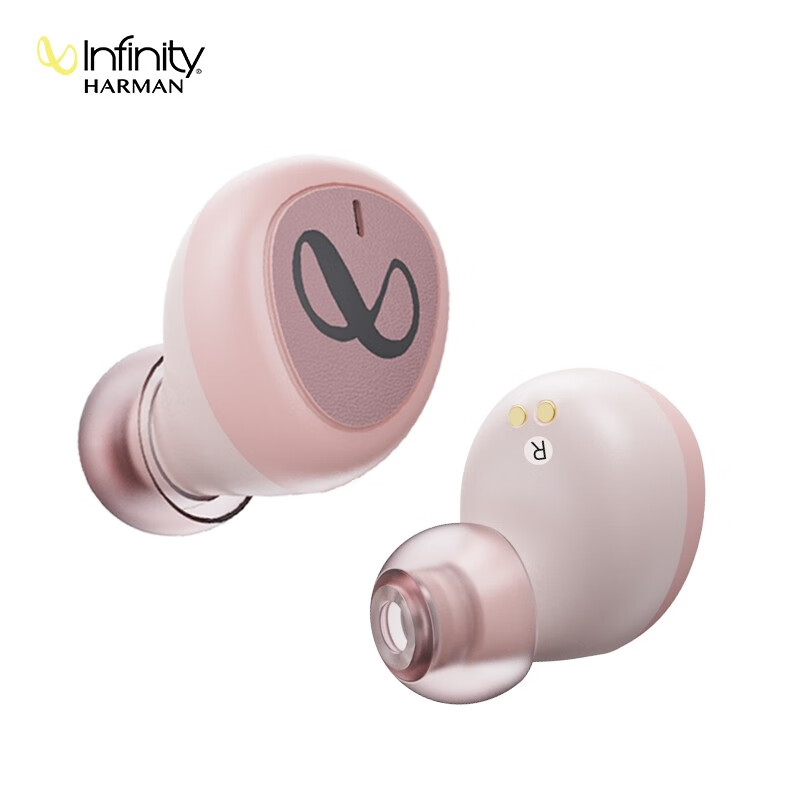 Infinity i300tws true wireless Bluetooth headset high quality in ear sports running waterproof ultra long life music headset women's cherry blossom powder