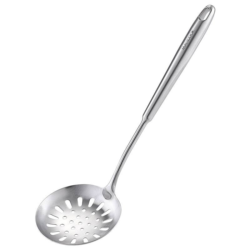 Maxcook leaky spoon net leakage 304 stainless steel wire leaky filter spoon net spoon fried spoon fishing noodles thickened long handle integrated soup leaky spoon mccu854