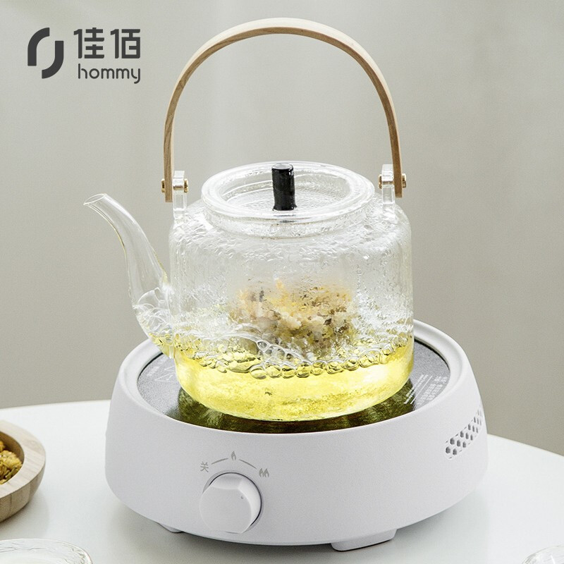 Jiabai electric ceramic stove + glass pot set tea cooker household electric ceramic stove tea pot heat-resistant glass lifting beam tea pot Kung Fu tea set set cooking double liner electric ceramic stove set