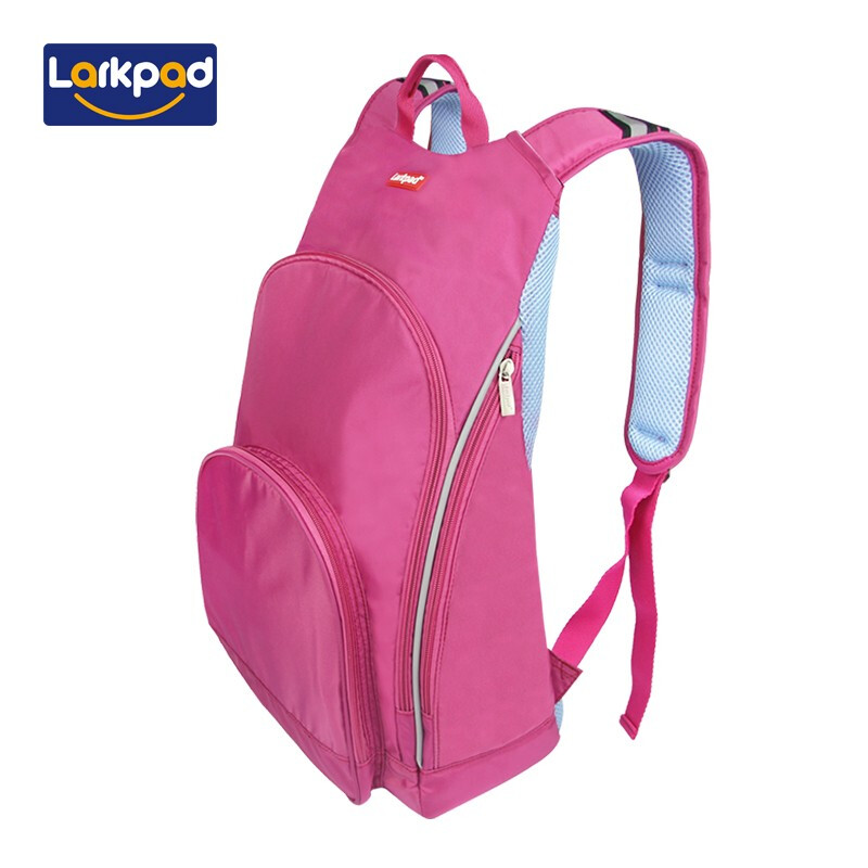 Larkpad schoolbag for primary and middle school students male and female students in grades 4-6 ultra light load reducing backpack 301 rose red