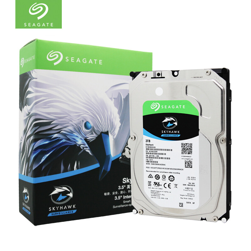 Seagate kuying series 3TB 5400 RPM 256M sata3 monitoring hard disk (st3000vx009)